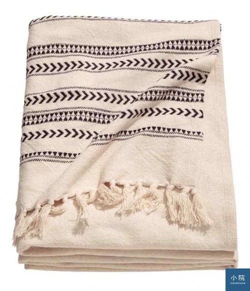 Jacquard-weave bedspread床單,49.99英鎊