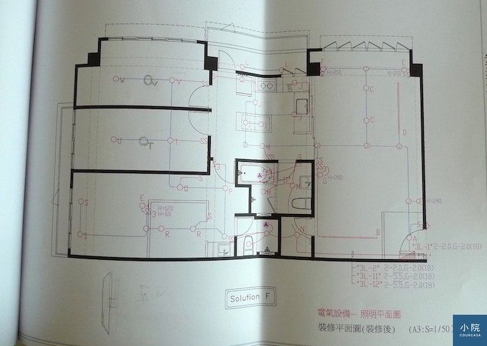 天花板與照明圖