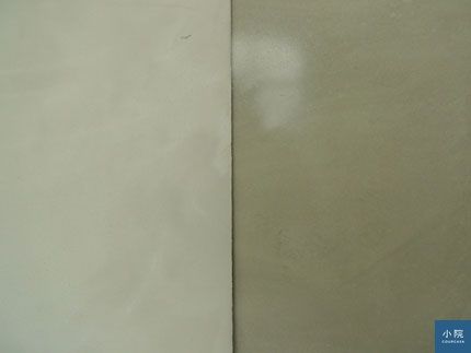 地板表層有氣孔,會吃色的。